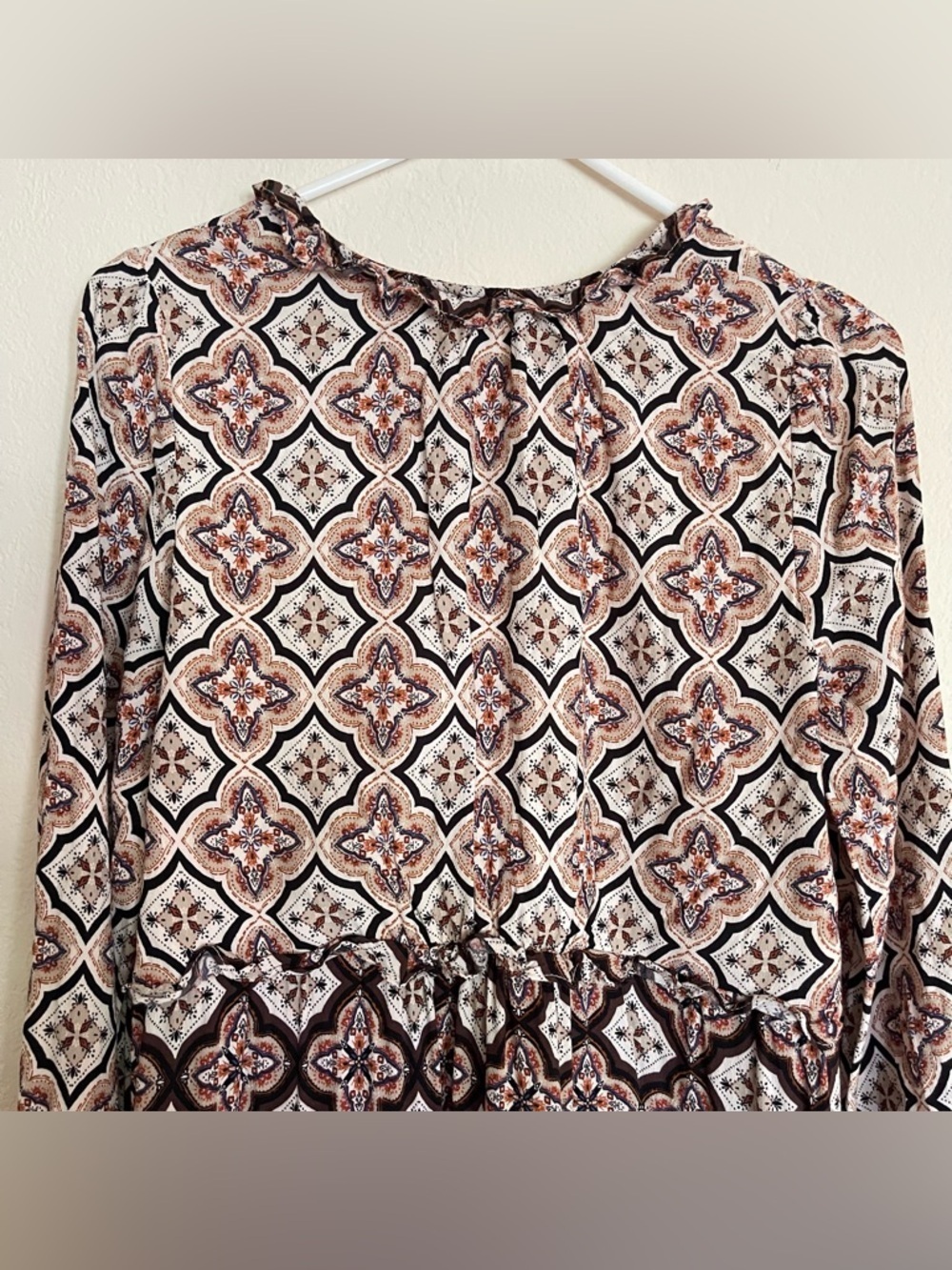 Anthropologie Tiered Long Sleeve Mini Dress Size S - Picture 7 of 16